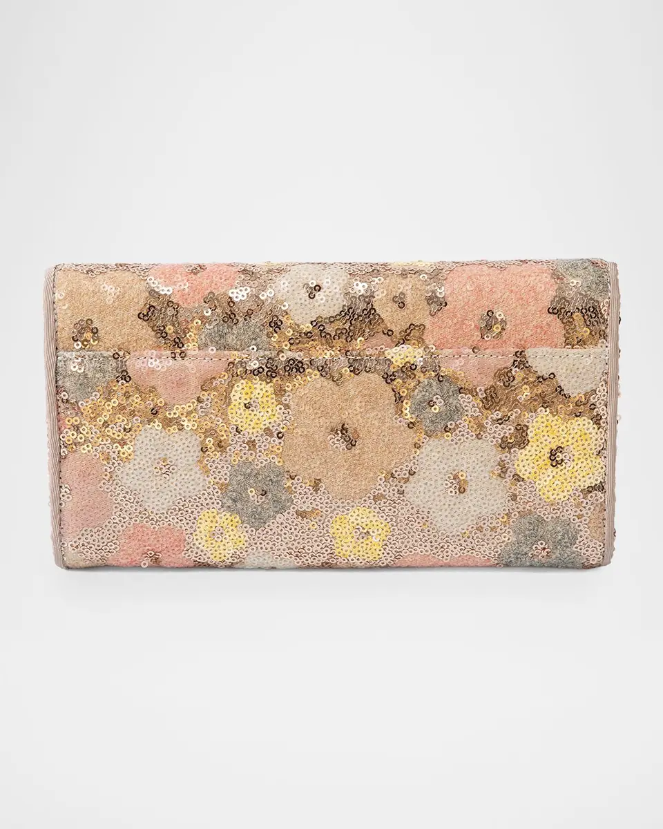 MICHELLE WILHITE Olivia Sequined Floral Clutch Bag | Thumbnail 2 MICHELLE WILHITE Olivia Sequined Floral Clutch Bag | Thumbnail 2