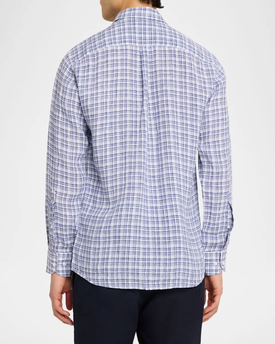 Peter Millar Men's Sandbar Linen Sport Shirt | Thumbnail 3 Peter Millar Men's Sandbar Linen Sport Shirt | Thumbnail 3