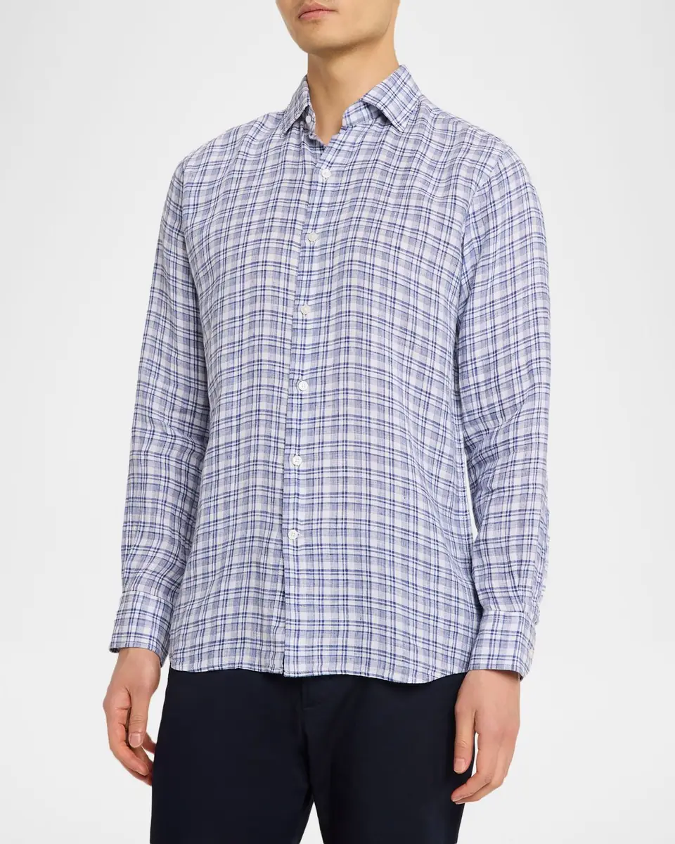 Peter Millar Men's Sandbar Linen Sport Shirt | Thumbnail 4 Peter Millar Men's Sandbar Linen Sport Shirt | Thumbnail 4