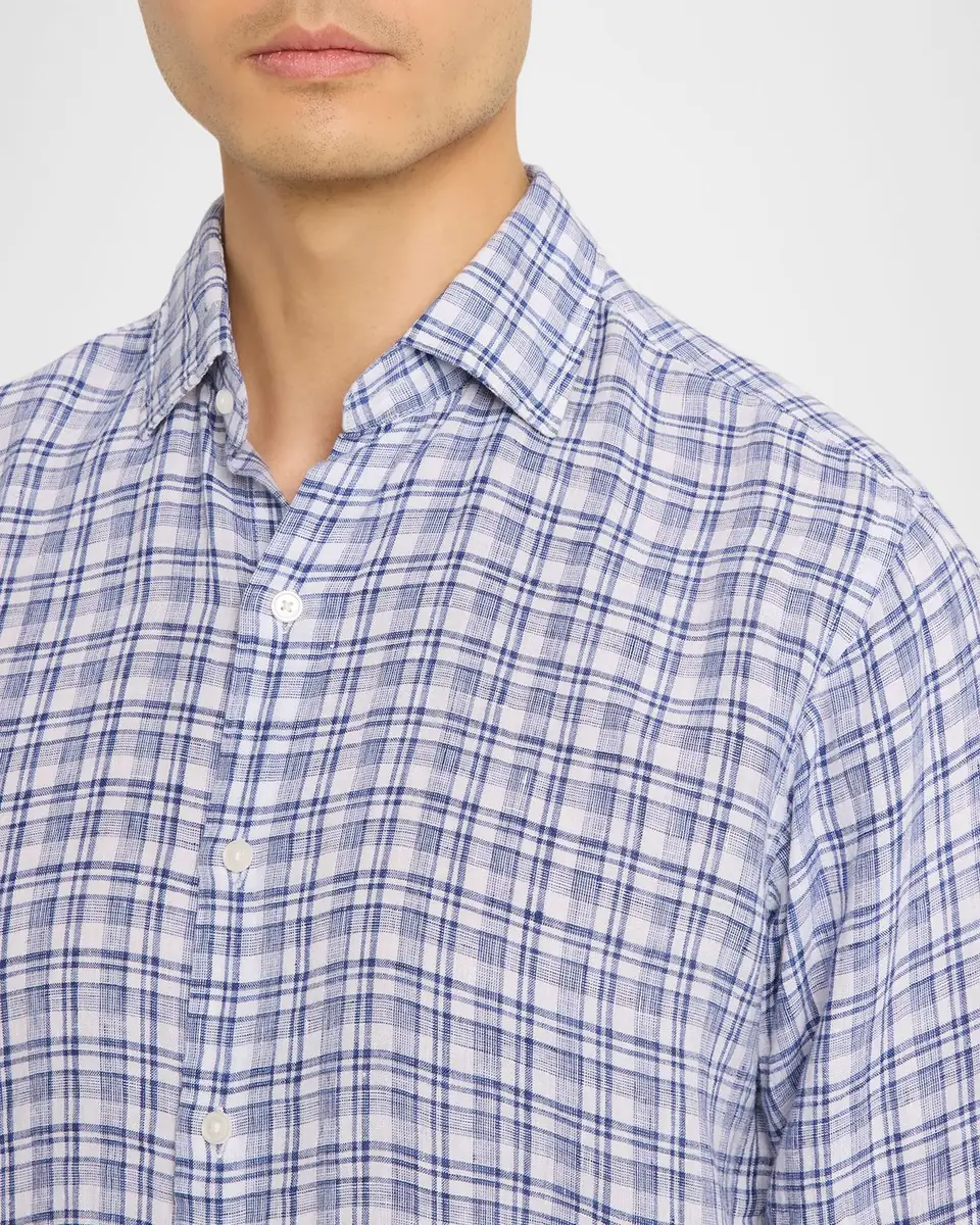 Peter Millar Men's Sandbar Linen Sport Shirt | Thumbnail 5 Peter Millar Men's Sandbar Linen Sport Shirt | Thumbnail 5