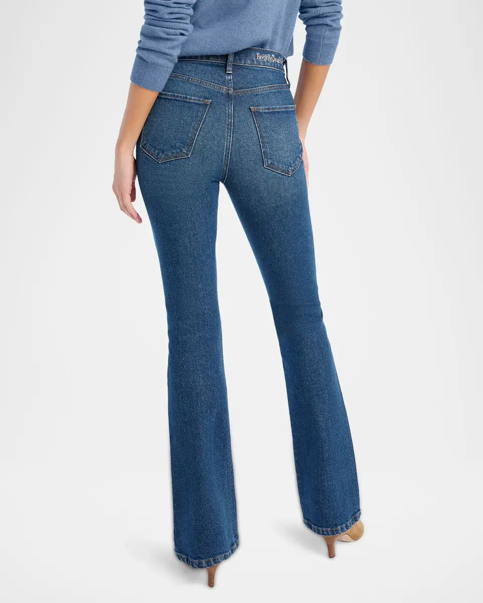 Favorite Daughter The Valentina Super High-Rise Mini Bootcut Jeans | Thumbnail 3 Favorite Daughter The Valentina Super High-Rise Mini Bootcut Jeans | Thumbnail 3