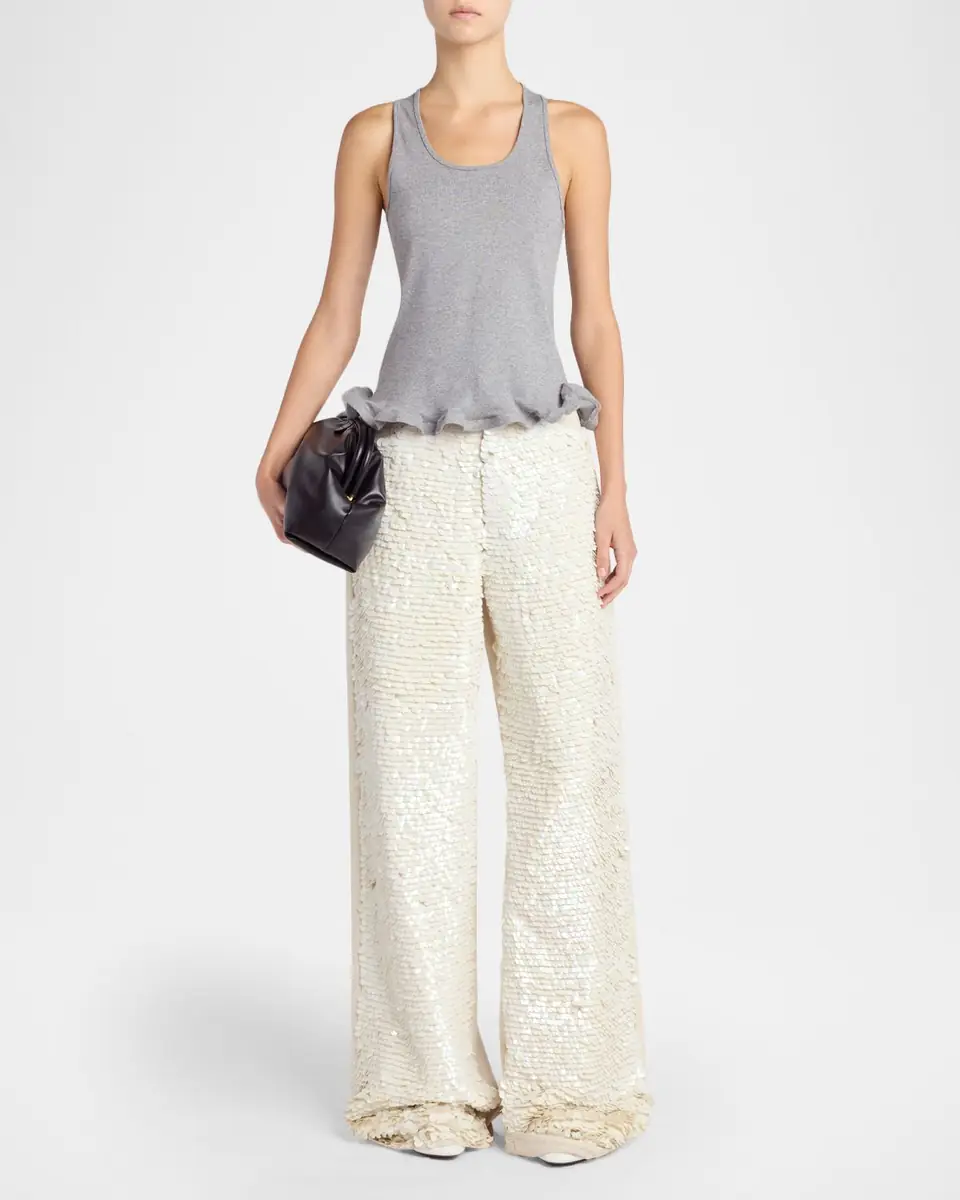 Stella McCartney Opalescence Sequined Straight-Leg Boyfriend Jeans | Thumbnail 2 Stella McCartney Opalescence Sequined Straight-Leg Boyfriend Jeans | Thumbnail 2