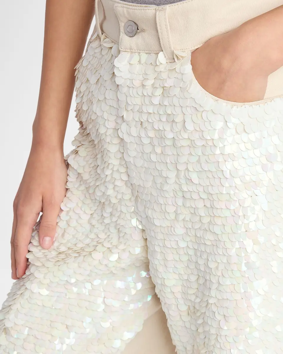 Stella McCartney Opalescence Sequined Straight-Leg Boyfriend Jeans | Thumbnail 4 Stella McCartney Opalescence Sequined Straight-Leg Boyfriend Jeans | Thumbnail 4