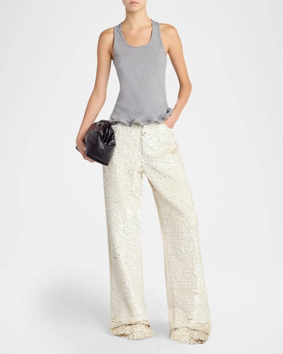 Stella McCartney Opalescence Sequined Straight-Leg Boyfriend Jeans | Thumbnail 5 Stella McCartney Opalescence Sequined Straight-Leg Boyfriend Jeans | Thumbnail 5