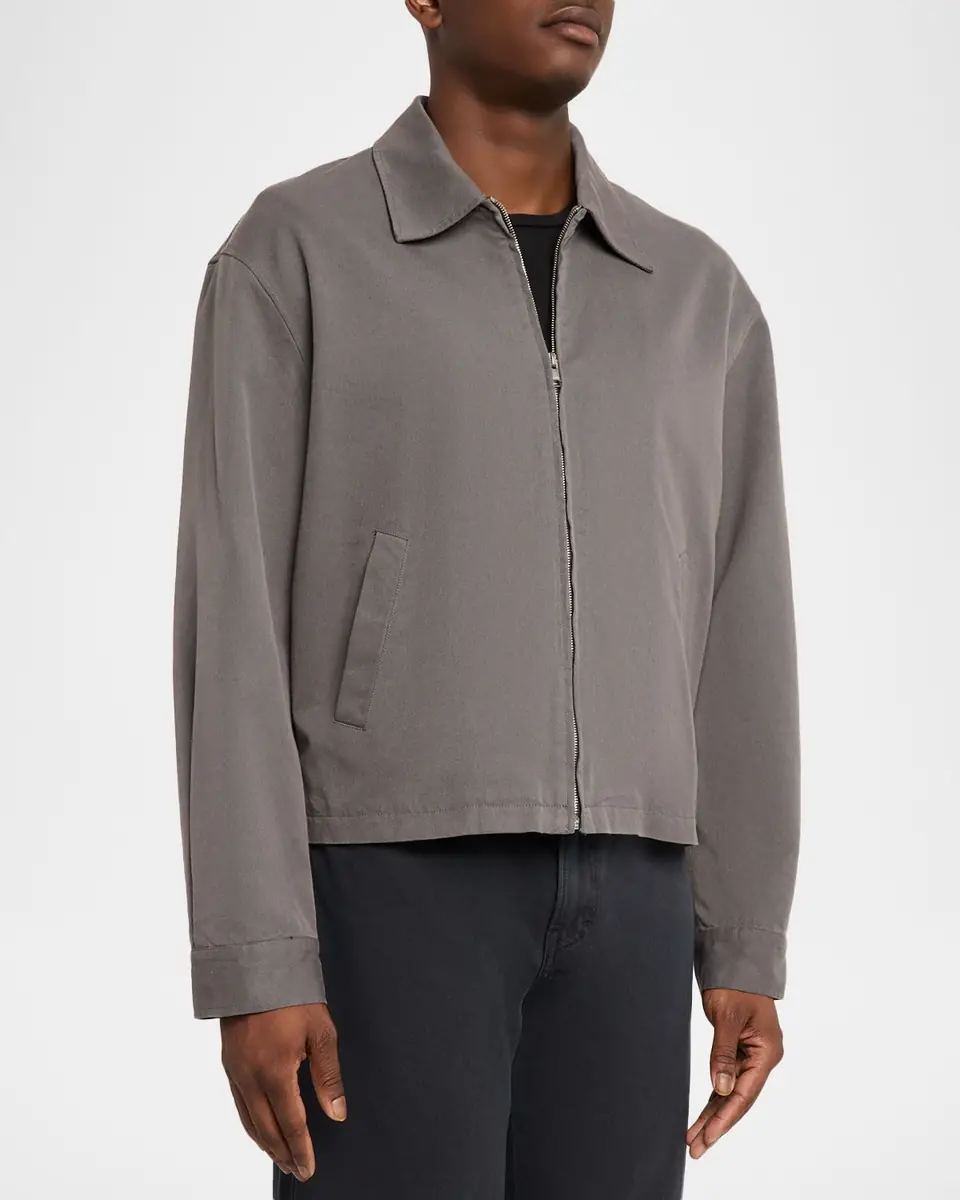 FRAME Men's Cotton Canvas Trucker Jacket | Thumbnail 4 FRAME Men's Cotton Canvas Trucker Jacket | Thumbnail 4
