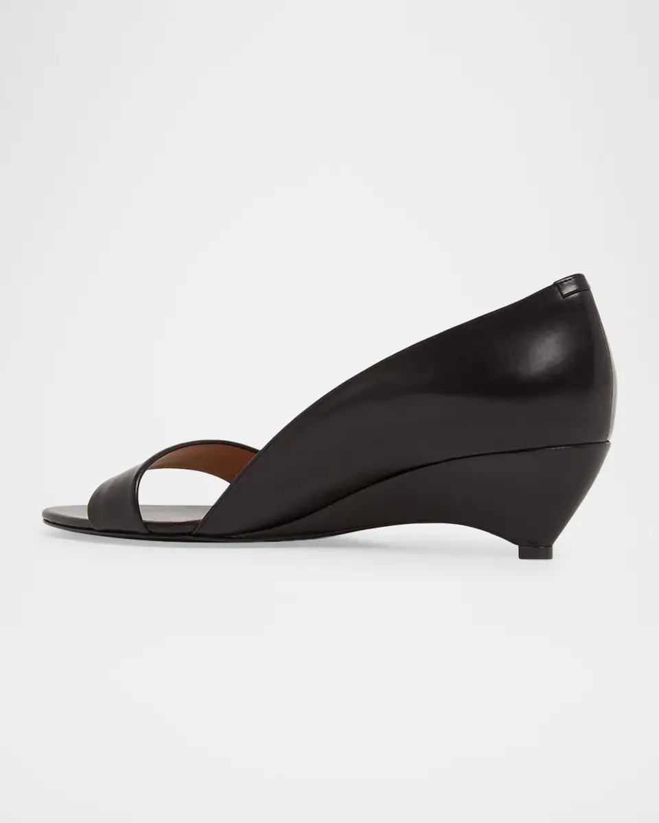 Jil Sander 35mm Leather Wedge Sandals | Thumbnail 4