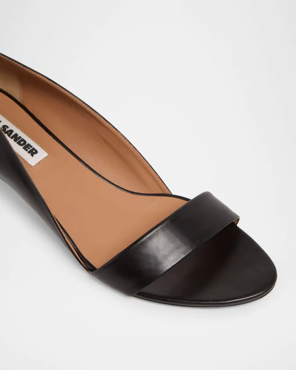 Jil Sander 35mm Leather Wedge Sandals | Thumbnail 5