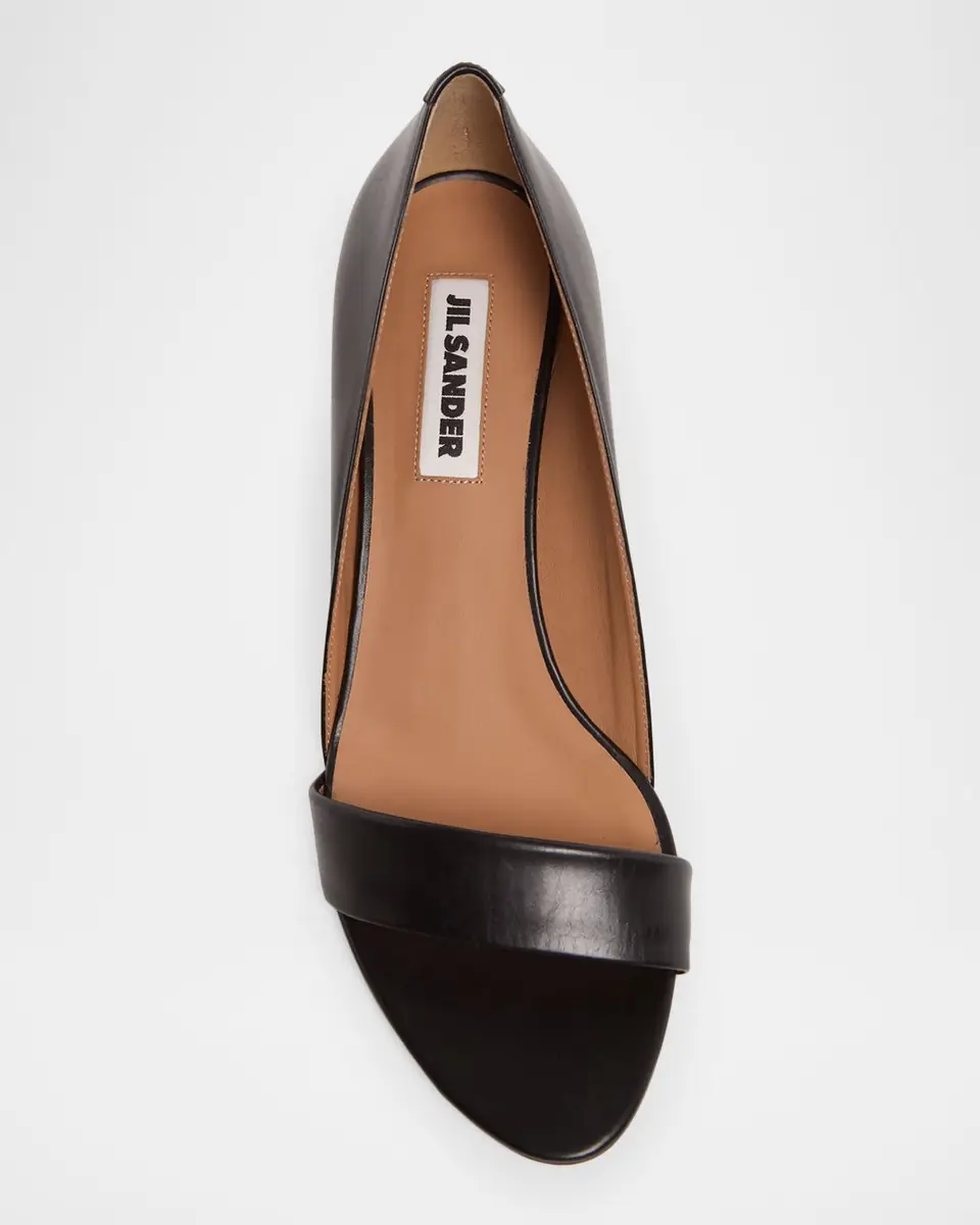 Jil Sander 35mm Leather Wedge Sandals | Thumbnail 6