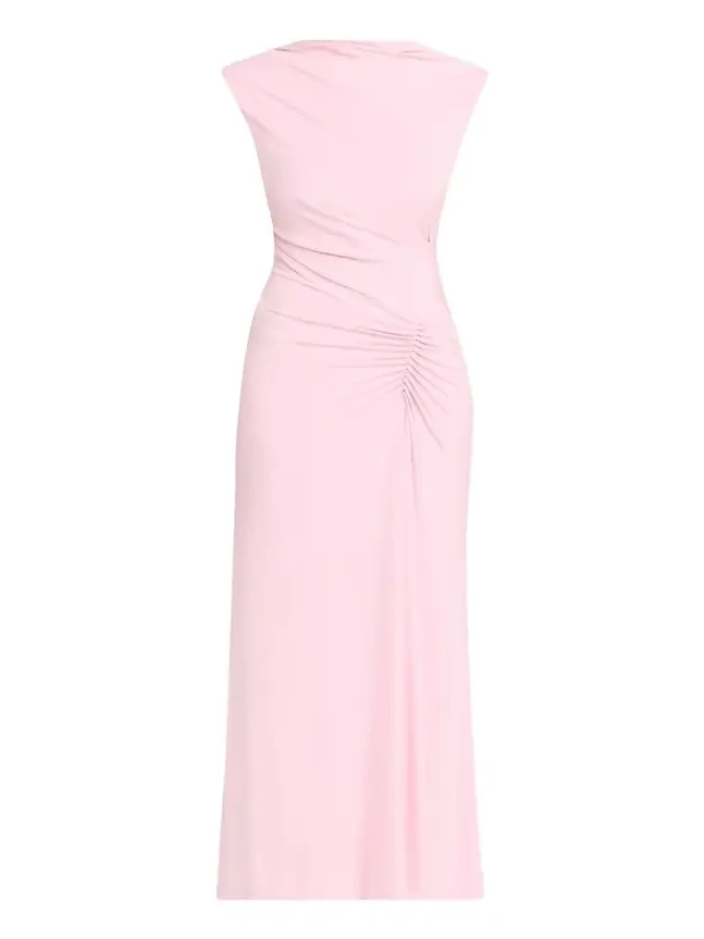 Acacia Draped Jersey Midi Dress Acacia Draped Jersey Midi Dress