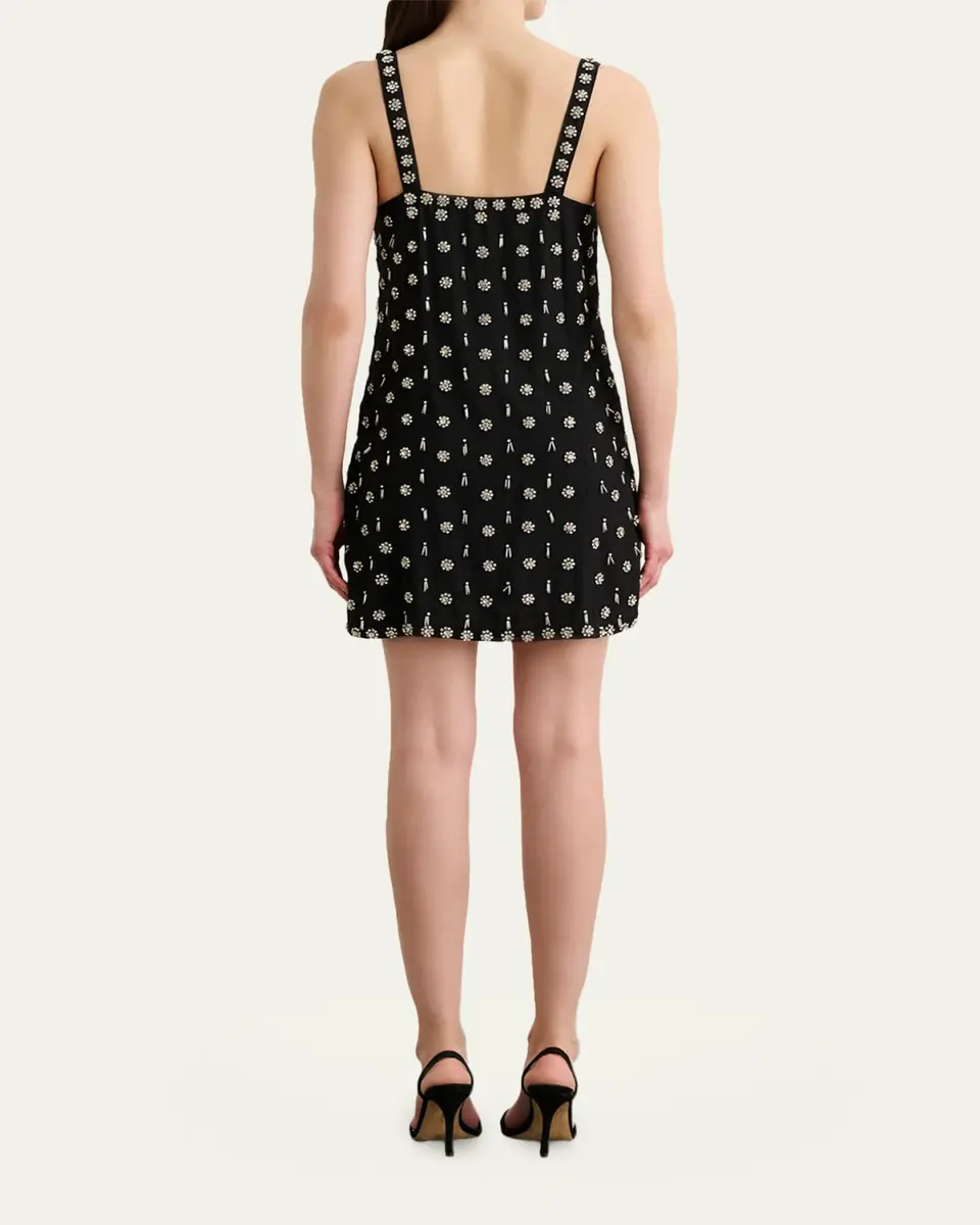 Toccin Dove Hand-Beaded Mini Shift Dress | Thumbnail 3
