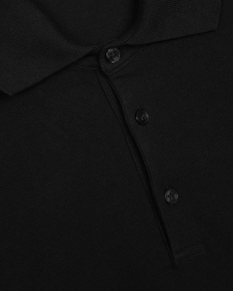 Dolce & Gabbana Men's Cotton Pique Polo Shirt with Branded Tag | Thumbnail 5 Dolce & Gabbana Men's Cotton Pique Polo Shirt with Branded Tag | Thumbnail 5
