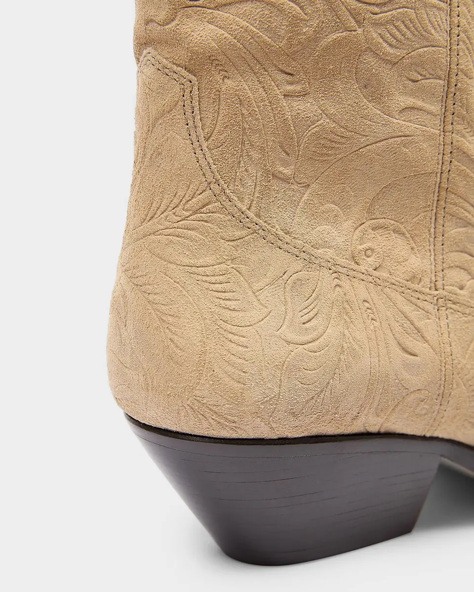 Isabel Marant Duerto Embossed Suede Cowboy Boots | Thumbnail 6