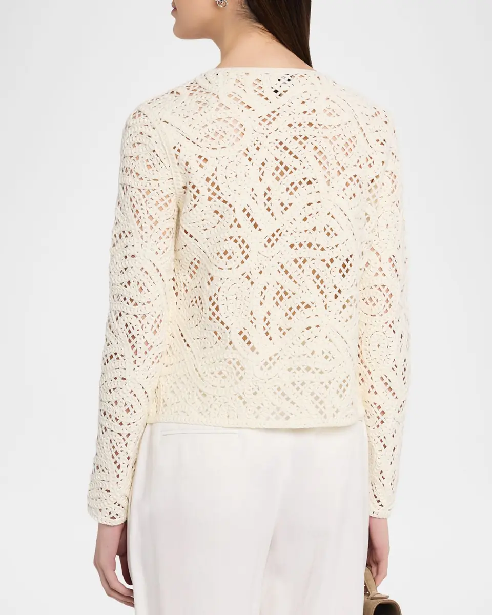 Emporio Armani Open-Stitch Knit Cardigan | Thumbnail 3