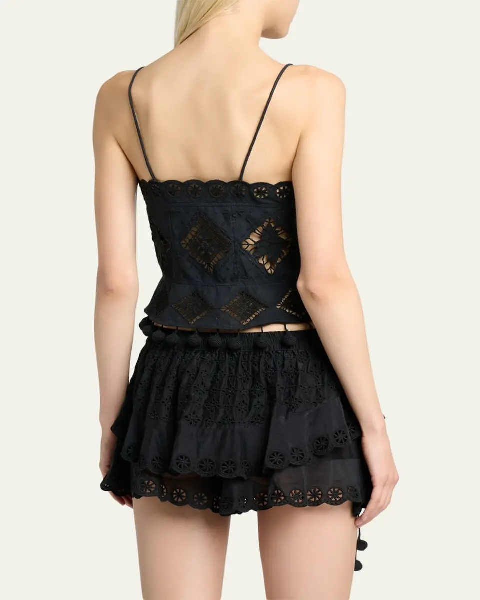 Isabel Marant Nelssy Broderie Anglaise Sleeveless Top | Thumbnail 3 Isabel Marant Nelssy Broderie Anglaise Sleeveless Top | Thumbnail 3