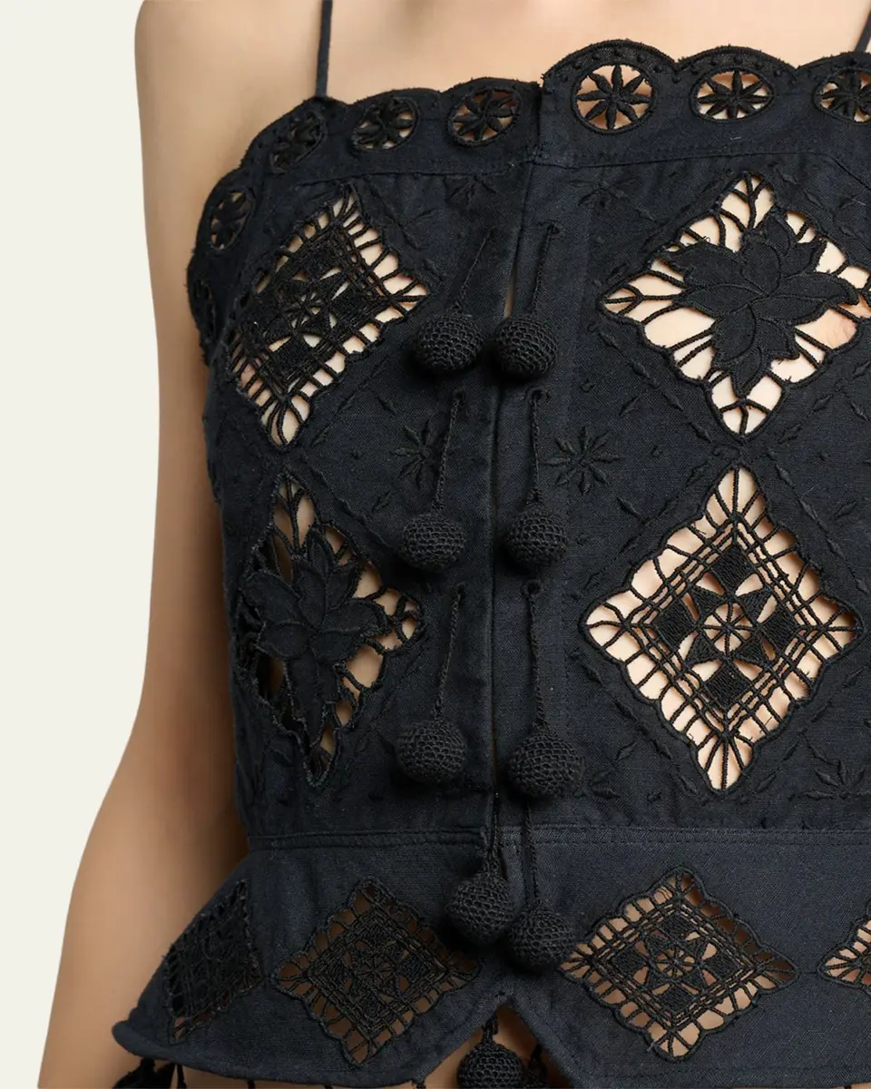 Isabel Marant Nelssy Broderie Anglaise Sleeveless Top | Thumbnail 5 Isabel Marant Nelssy Broderie Anglaise Sleeveless Top | Thumbnail 5