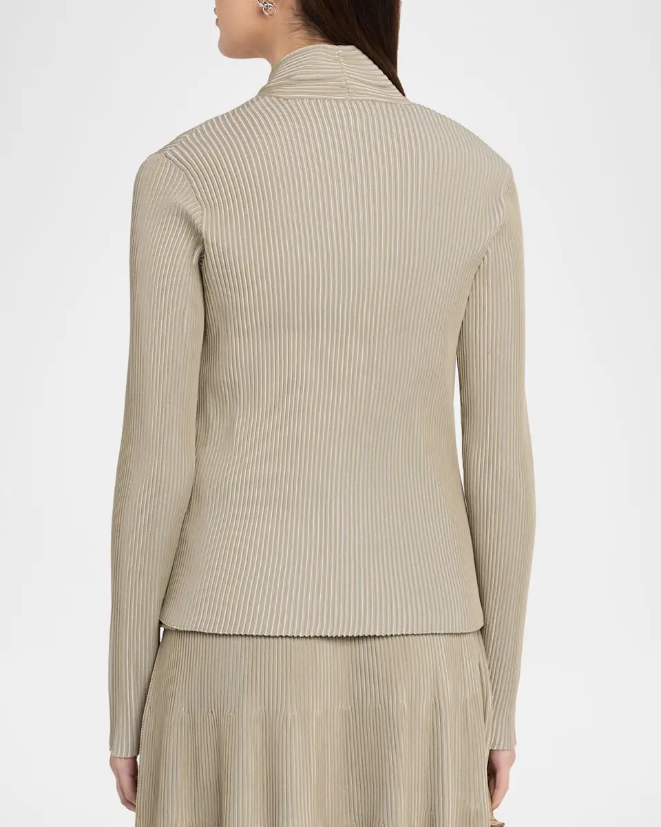 Emporio Armani Button-Down Rib Knit Cardigan | Thumbnail 3