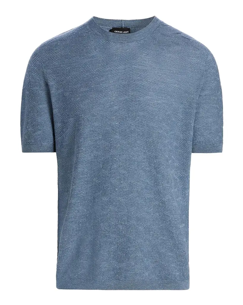Men's Cashmere, Hemp and Silk Short-Sleeve Sweater Men's Cashmere, Hemp and Silk Short-Sleeve Sweater