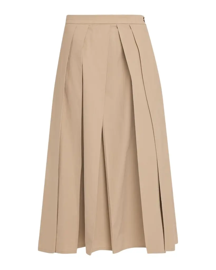 Eagle Club Poplin Pleated Midi Skirt Eagle Club Poplin Pleated Midi Skirt