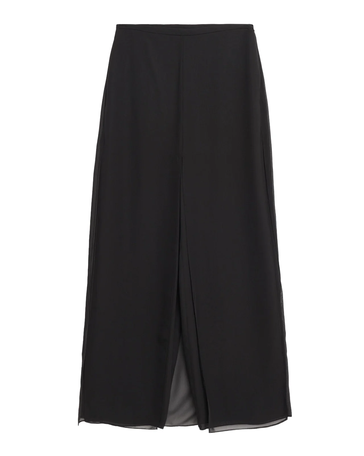 Emporio Armani Layered Straight-Leg Georgette Culottes