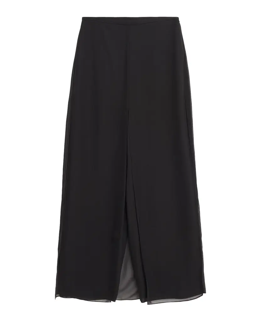 Emporio Armani Layered Straight-Leg Georgette Culottes | Image 1 Emporio Armani Layered Straight-Leg Georgette Culottes | Image 1