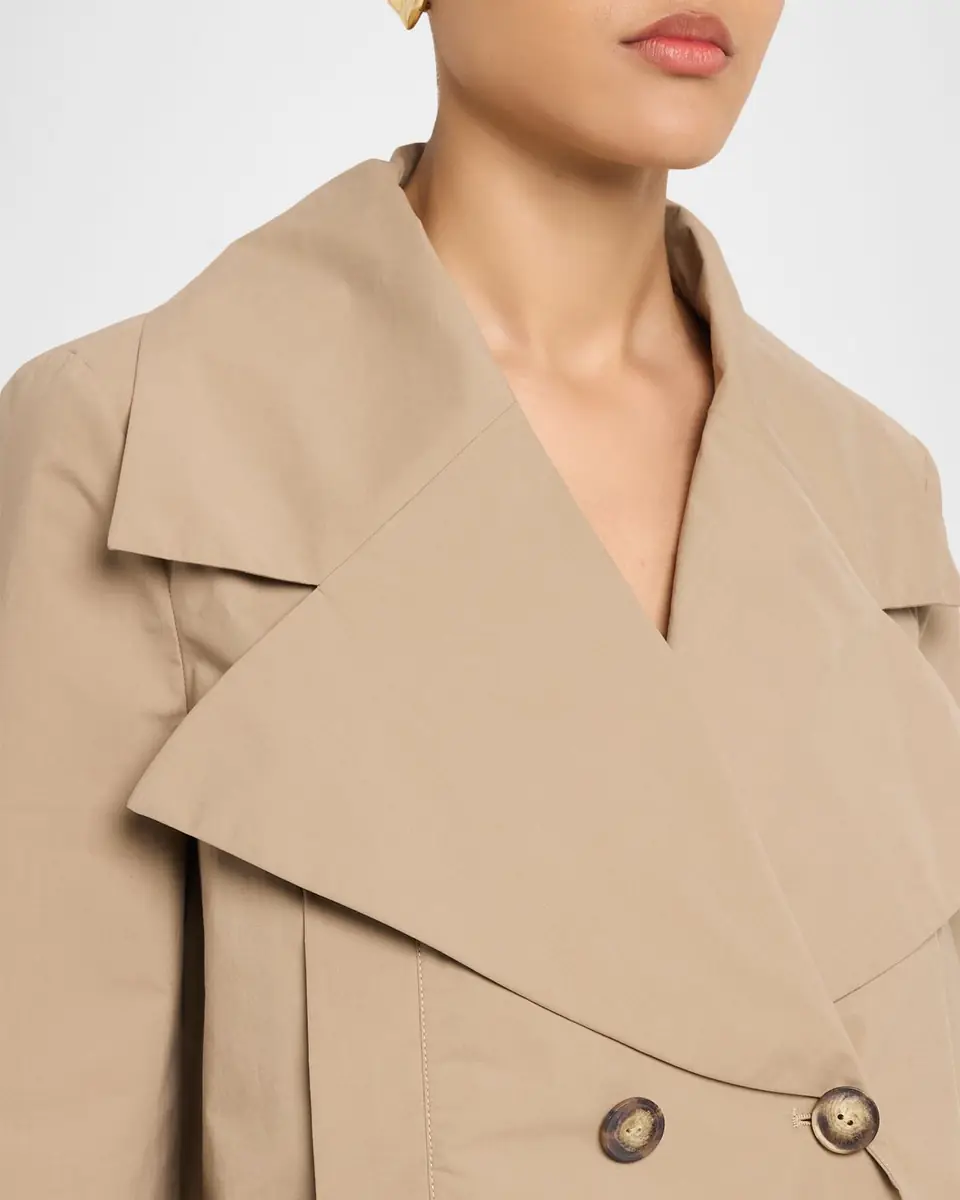 Emporio Armani Eagle Club Poplin Double-Breasted Blouson Jacket | Thumbnail 5