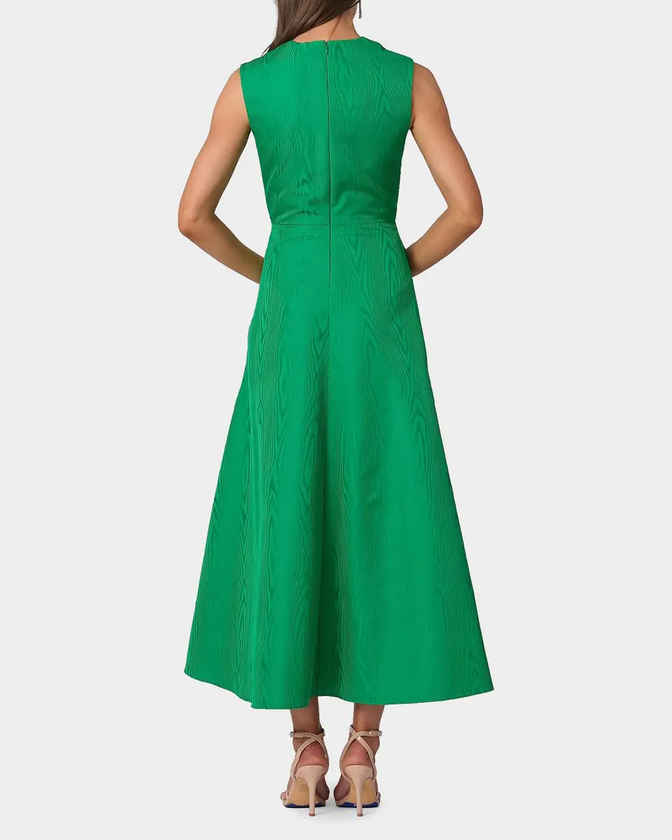 Shoshanna Gabriele Pleated Swirl-Print Midi Dress | Thumbnail 2