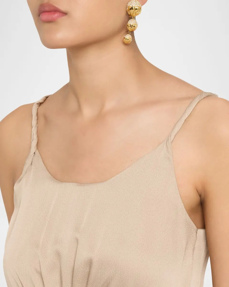 Emporio Armani Multi-Slit Twill Crepe Midi Dress | Thumbnail 5 Emporio Armani Multi-Slit Twill Crepe Midi Dress | Thumbnail 5