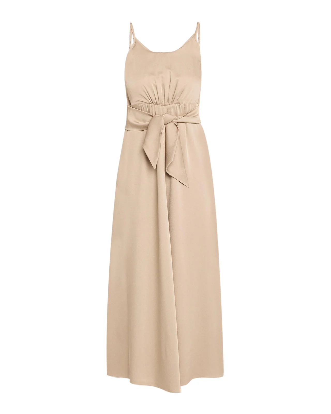 Emporio Armani Multi-Slit Twill Crepe Midi Dress