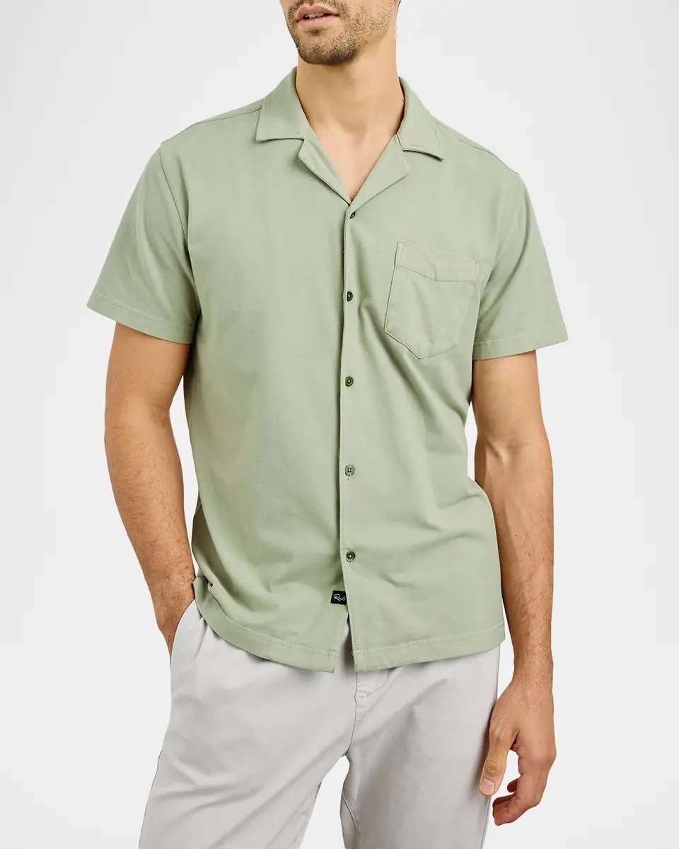 Rails Men's Short-Sleeve Flint Shirt in Sage | Thumbnail 4 Rails Men's Short-Sleeve Flint Shirt in Sage | Thumbnail 4