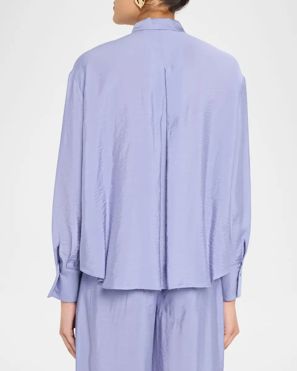 Emporio Armani Button-Down Viscose Shirt | Thumbnail 3 Emporio Armani Button-Down Viscose Shirt | Thumbnail 3