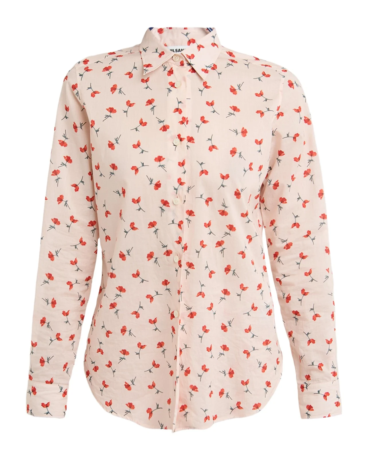 Poppy Floral Cotton Button-Down Shirt