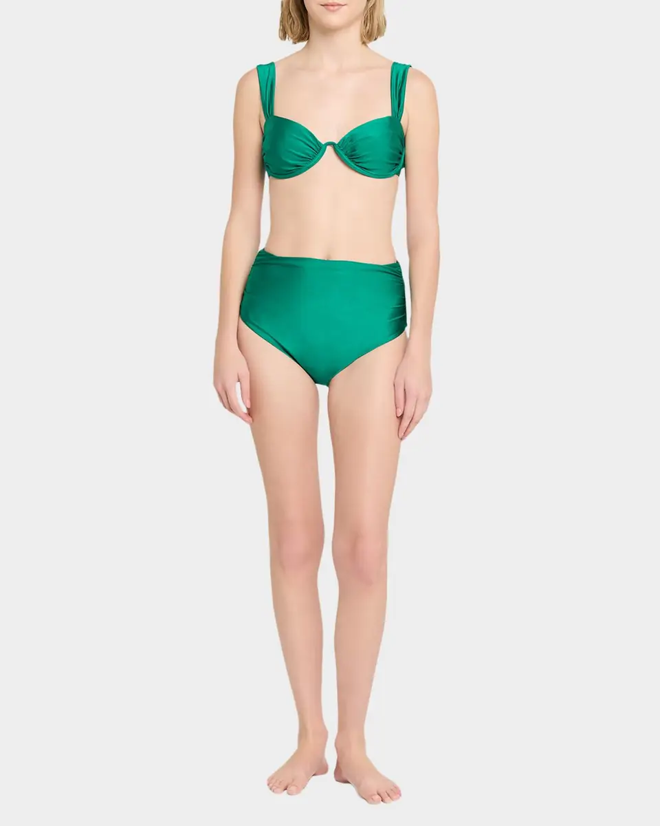 Simkhai Anniston Ruched Bikini Top | Thumbnail 2