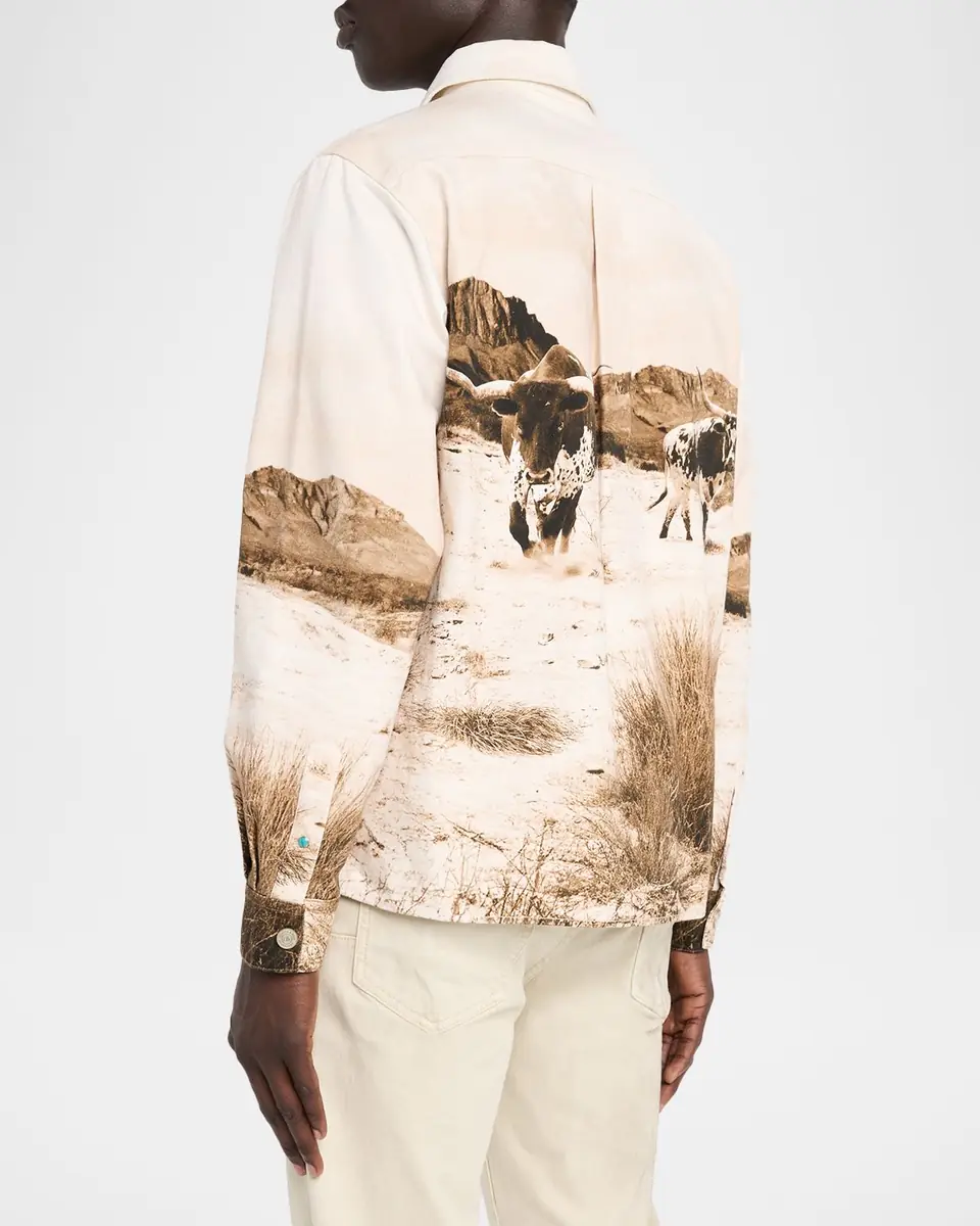 Scotch & Soda Graphic Cotton Overshirt | Thumbnail 3