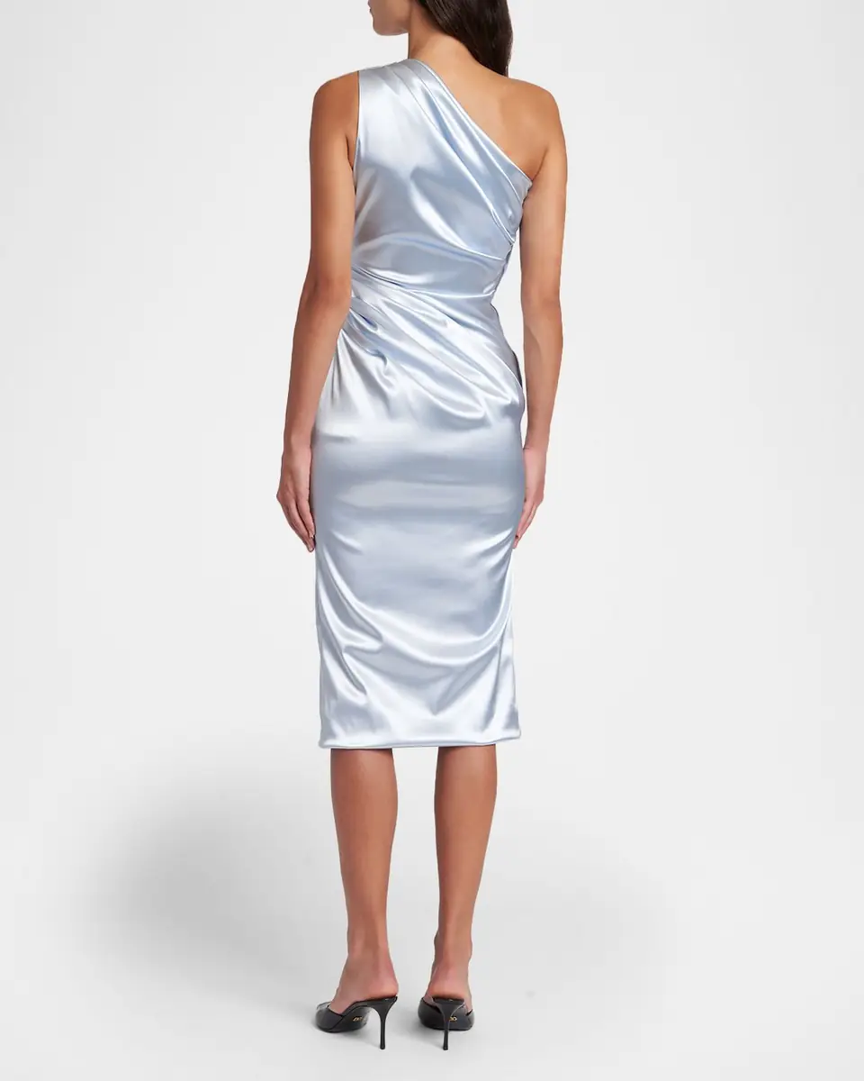 Dolce & Gabbana Draped Satin One-Shoulder Dress | Thumbnail 3 Dolce & Gabbana Draped Satin One-Shoulder Dress | Thumbnail 3