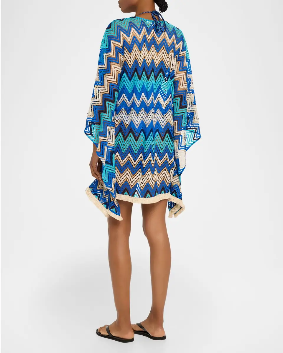 Ramy Brook Chevron Lauryn Mini Dress Coverup | Thumbnail 3 Ramy Brook Chevron Lauryn Mini Dress Coverup | Thumbnail 3