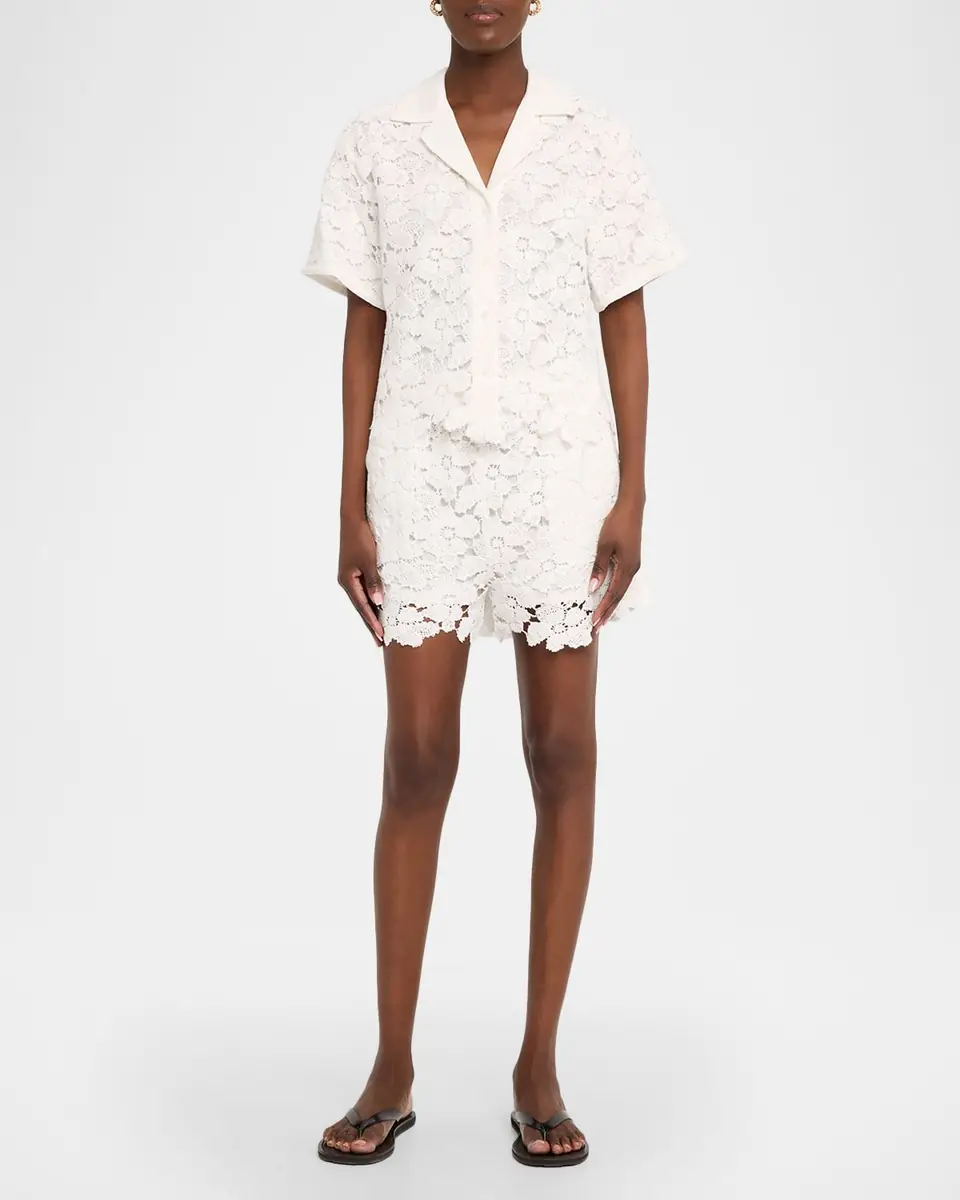 Simkhai Holly Lace Shorts | Thumbnail 2 Simkhai Holly Lace Shorts | Thumbnail 2