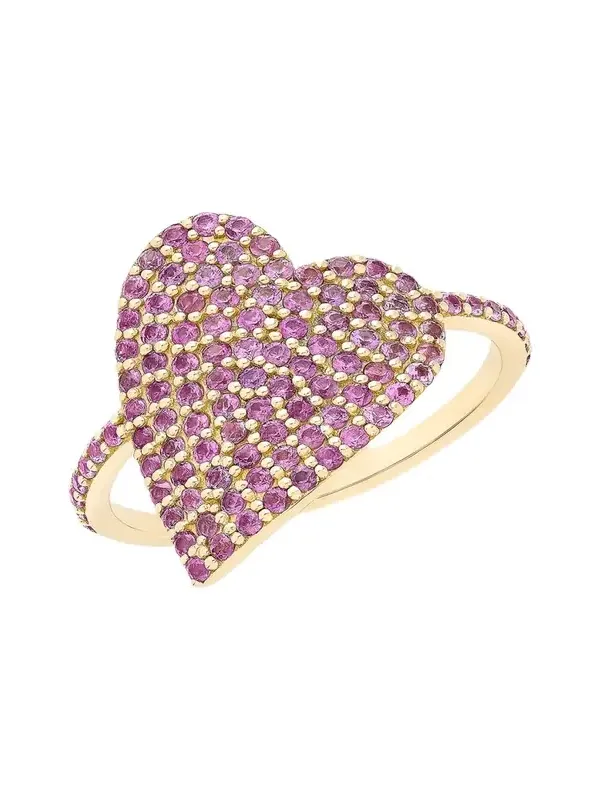 Wrapped Heart Pink Sapphire Ring Wrapped Heart Pink Sapphire Ring