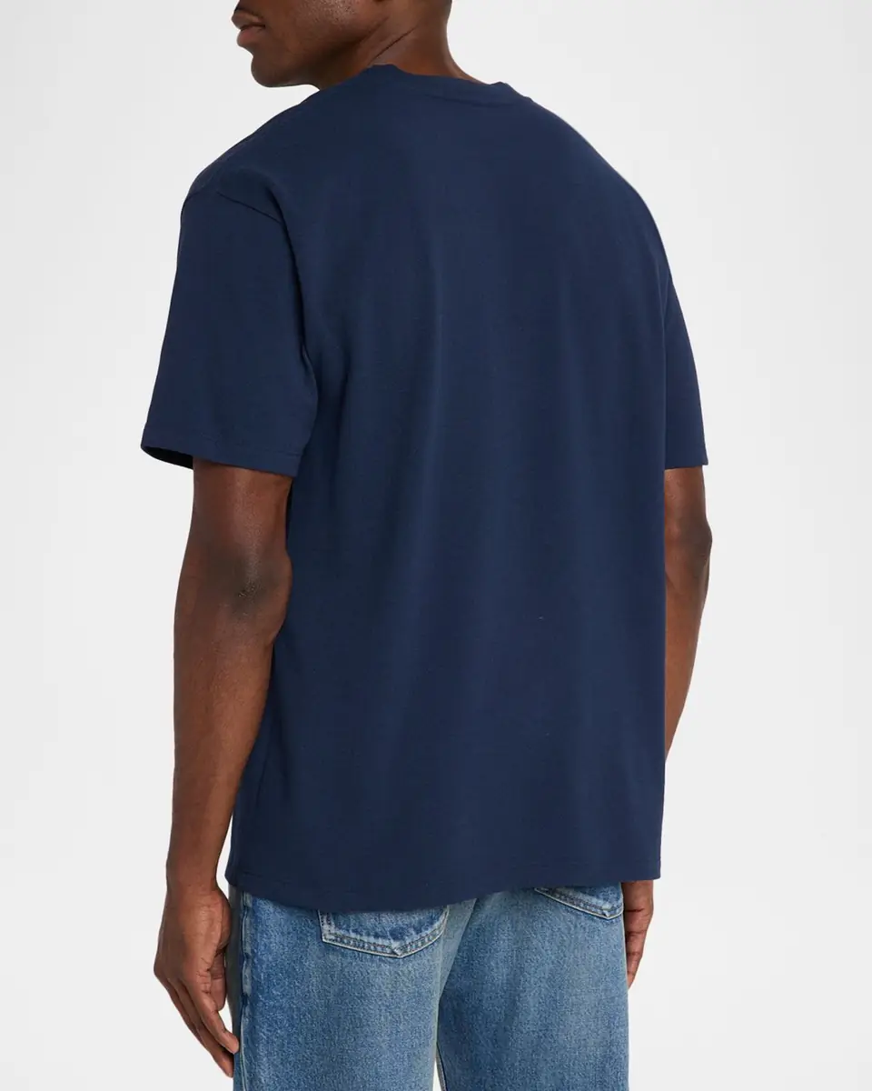 Saint Laurent Men's Embroidered Cassandre Logo T Shirt | Thumbnail 3