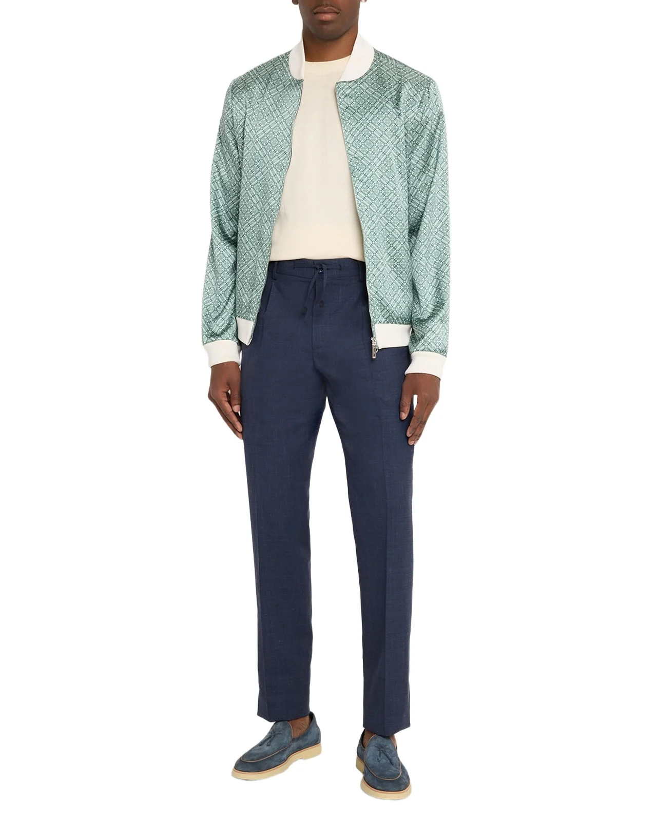 Men's Linen-Blend Drawstring Trousers Men's Linen-Blend Drawstring Trousers