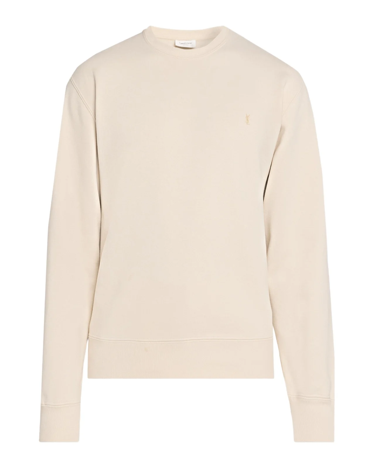 Saint Laurent Men's Cassandre Logo Crewneck Sweater