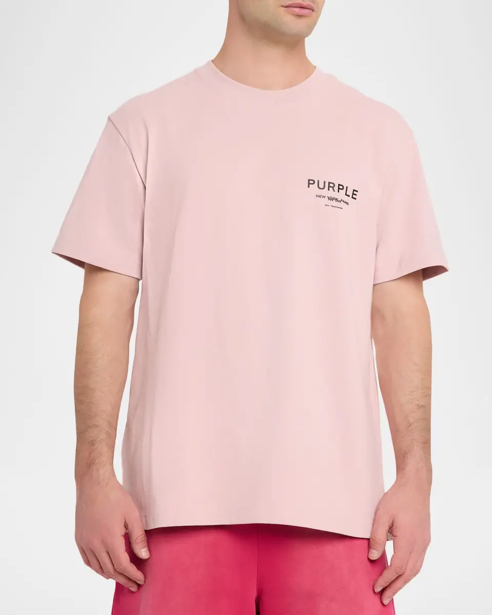 PURPLE Men's Jersey Logo T-Shirt | Thumbnail 4