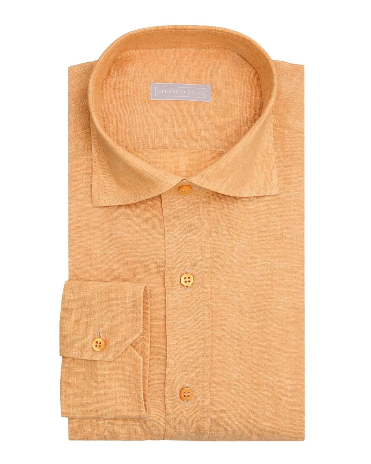 Men's Solid Linen Classic-Fit Dress Shirt