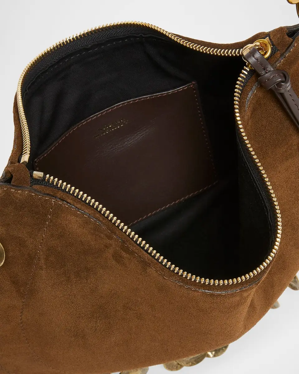Isabel Marant Oskan Soft Zip Suede Shoulder Bag | Thumbnail 4 Isabel Marant Oskan Soft Zip Suede Shoulder Bag | Thumbnail 4