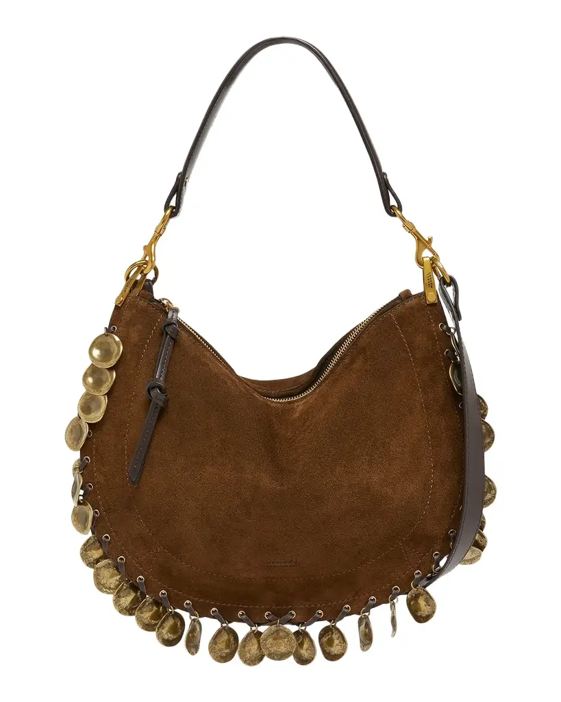 Isabel Marant Oskan Soft Zip Suede Shoulder Bag | Image 1 Isabel Marant Oskan Soft Zip Suede Shoulder Bag | Image 1