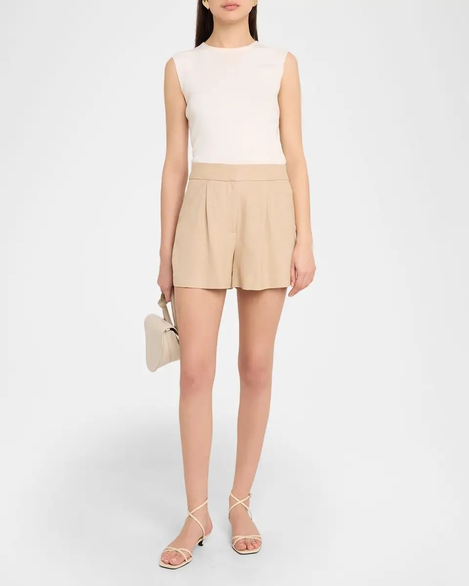 Veronica Beard Marbeau Pleated Shorts | Thumbnail 2 Veronica Beard Marbeau Pleated Shorts | Thumbnail 2
