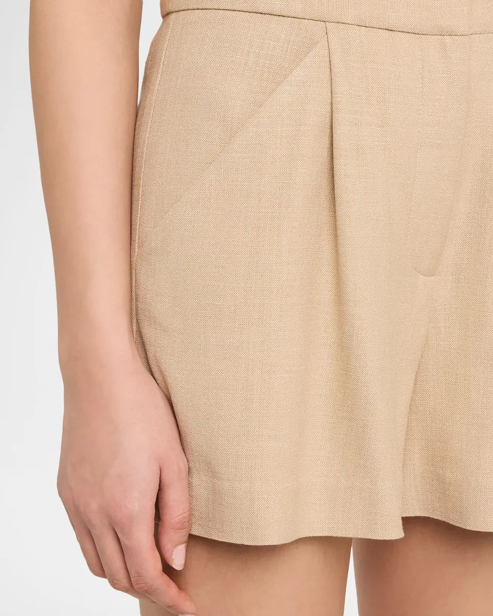 Veronica Beard Marbeau Pleated Shorts | Thumbnail 5 Veronica Beard Marbeau Pleated Shorts | Thumbnail 5