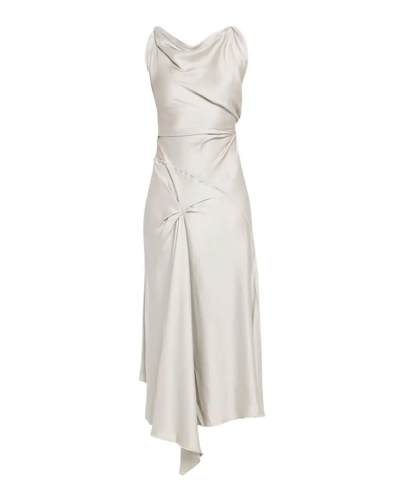 Posy Sleeveless Draped Midi Dress Posy Sleeveless Draped Midi Dress