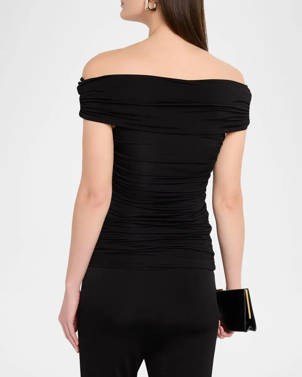 Toccin Teagan Off-the-Shoulder Ruched Top | Thumbnail 2 Toccin Teagan Off-the-Shoulder Ruched Top | Thumbnail 2