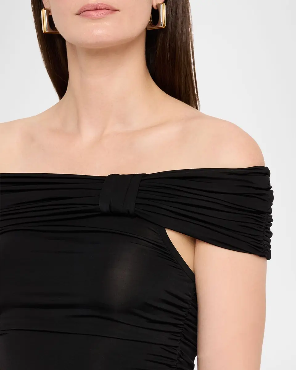 Toccin Teagan Off-the-Shoulder Ruched Top | Thumbnail 4 Toccin Teagan Off-the-Shoulder Ruched Top | Thumbnail 4