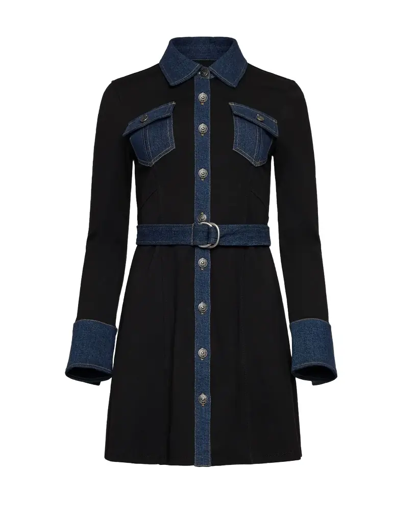 Cinq à Sept Aliza Denim Mini Dress | Image 1 Cinq à Sept Aliza Denim Mini Dress | Image 1